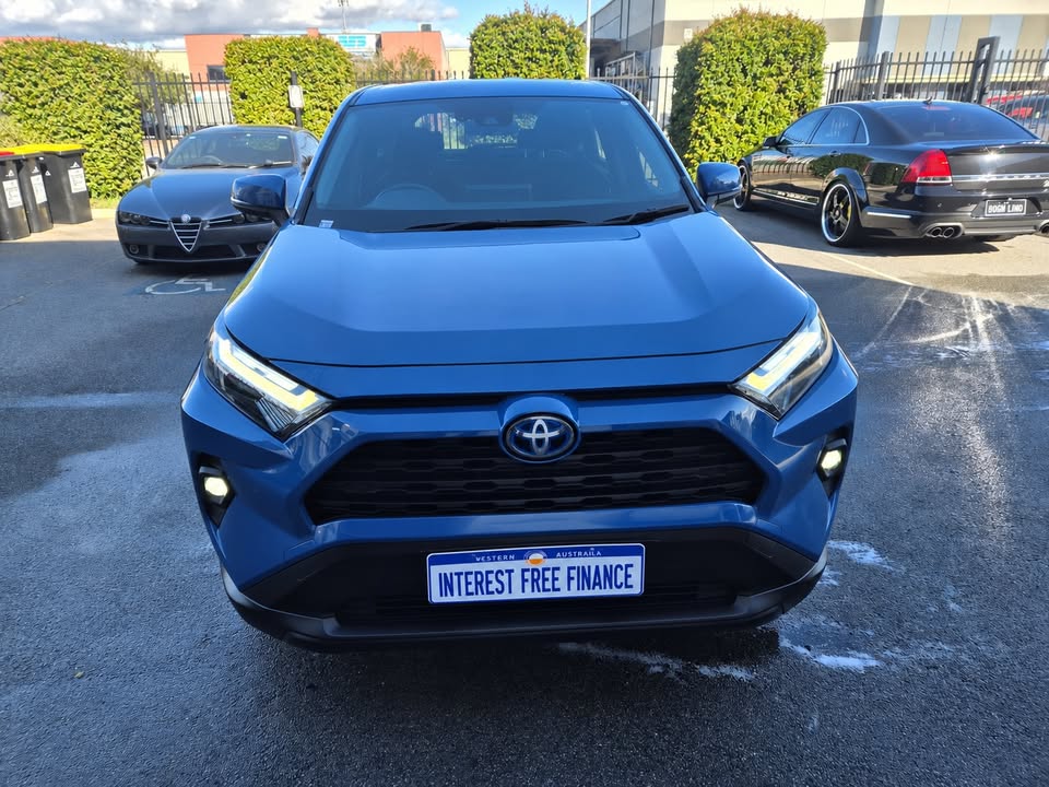 2023 Toyota RAV4 GX Hybrid in blue